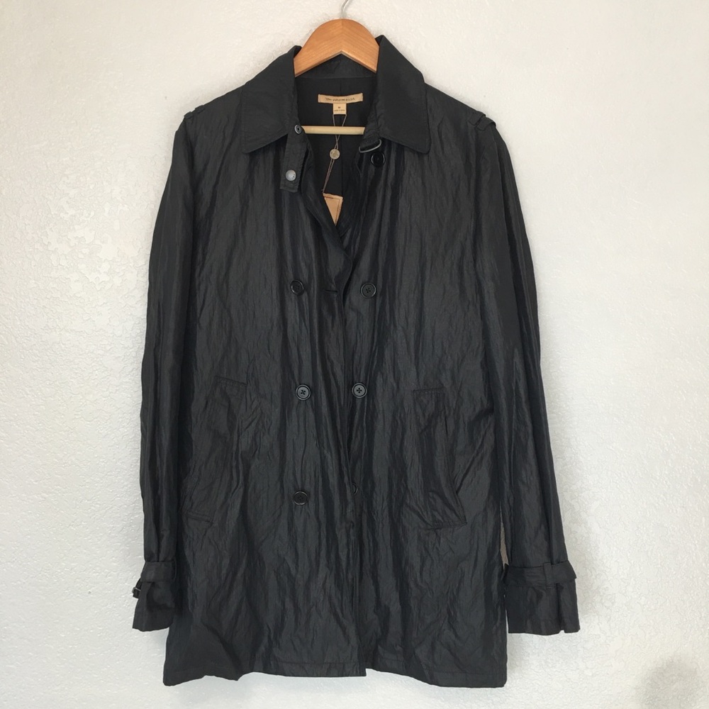 John Varvatos Factory Wrinkled Long Jacket Medium